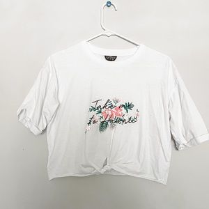 Topshop take me to Hawaii embroidered tee